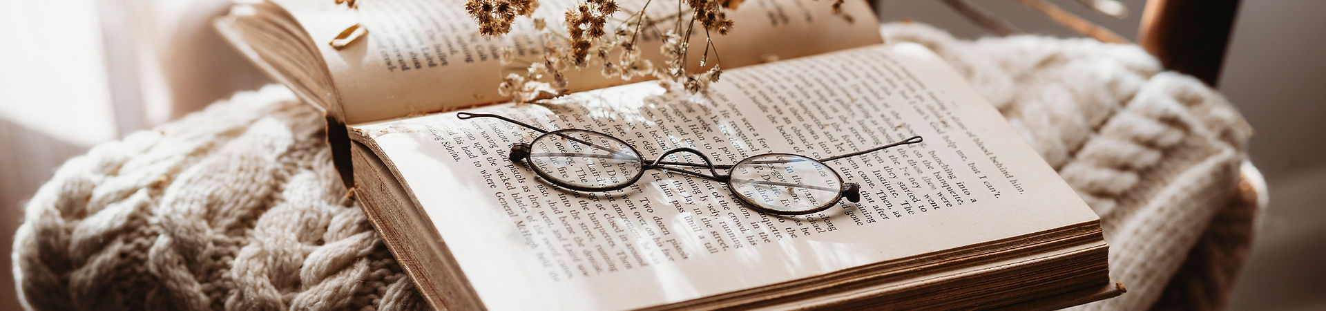 Reading Glasses on Book